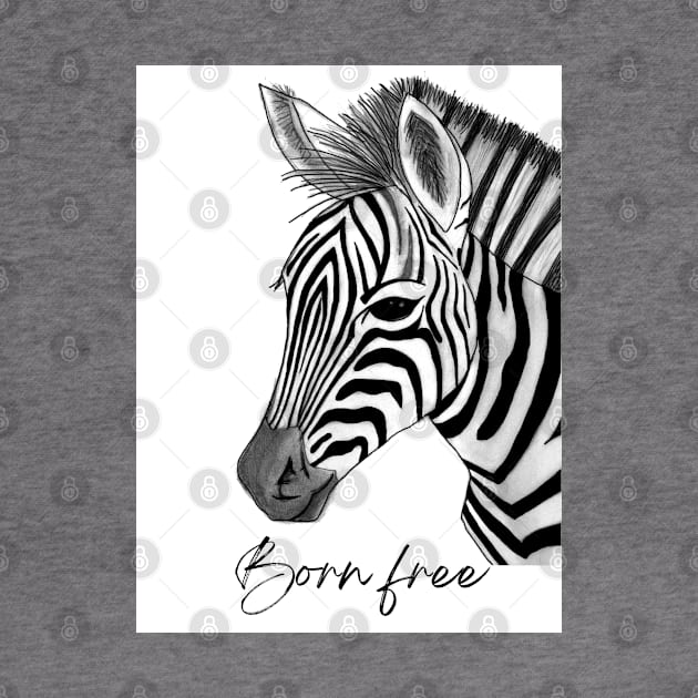 Born free zebra by LitchiArt